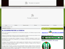 Tablet Screenshot of elfutboldecolindres.com